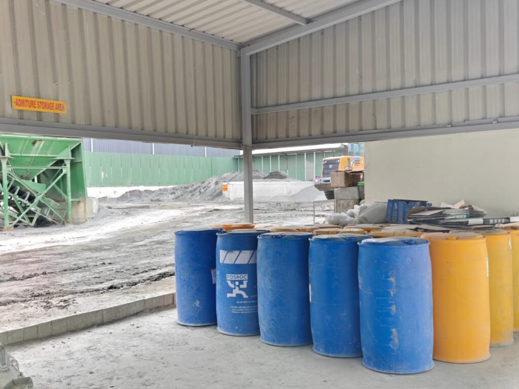 Admixture storage - rmc audit